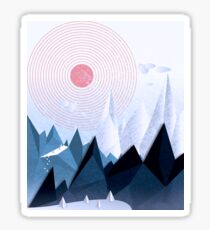 Crystal Ice Mountains Sticker