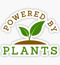 Powered by plants Sticker