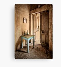 The Blue Table Canvas Print