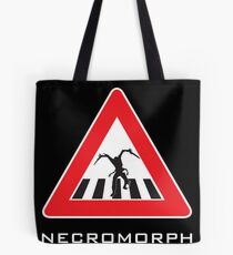 Caution - Necromorph Crossing Tote Bag