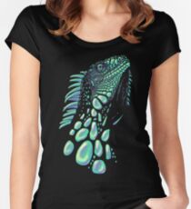 Iguana (soap bubbles) Women's Fitted Scoop T-Shirt