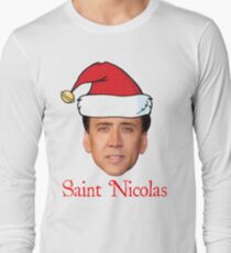 Saint Nicolas Cage Christmas Long Sleeve T-Shirt