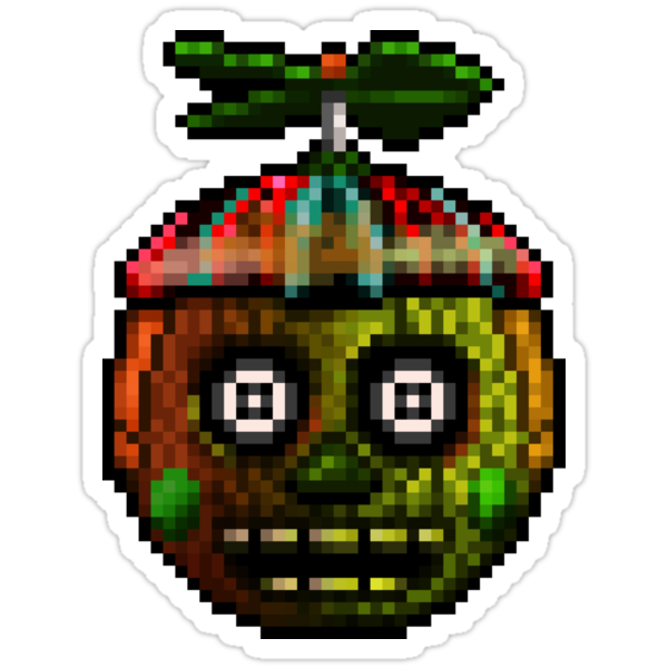 "Five Nights at Freddy's 3 - Pixel art - Phantom Balloon Boy" Stickers