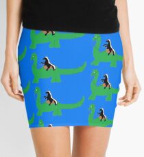 Ride that Dino Honey Badger! Mini Skirt