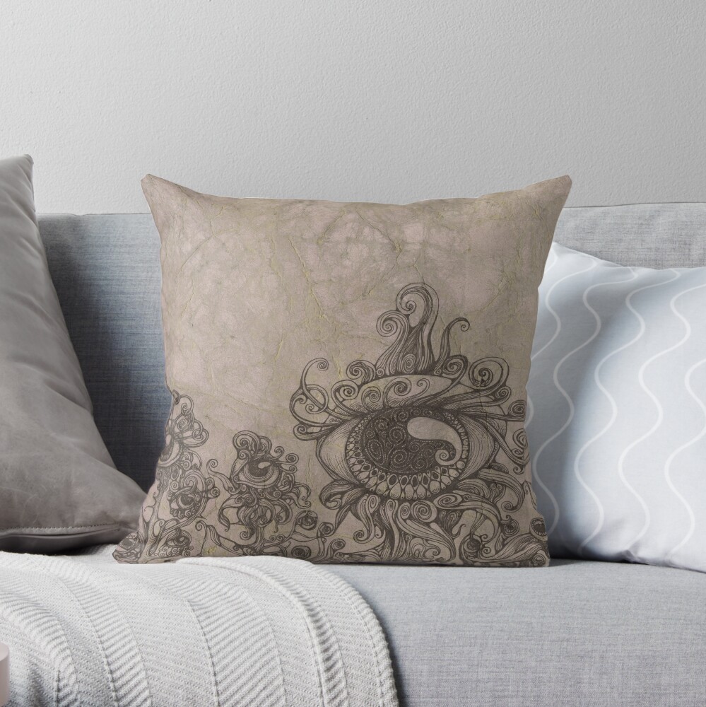 Strange Eyes Throw Pillow