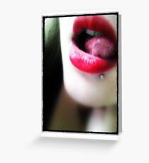 Kiss me - Lips Greeting Card