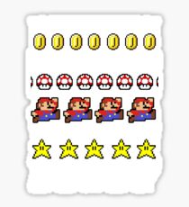 Super Mario 8-bit Ugly Christmas Sticker