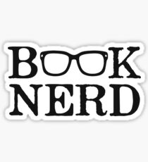 Book Nerd Nerdy Glasses Sticker