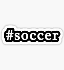Soccer - Hashtag - Black & White Sticker