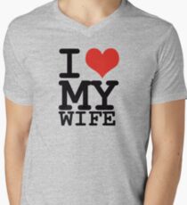I love my wife Men's V-Neck T-Shirt