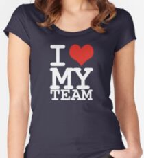 I love my team Women's Fitted Scoop T-Shirt