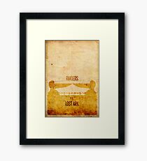Raiders (aged) Framed Print