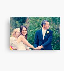 Bride & Groom Canvas Print