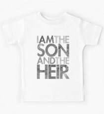 Camiseta para niños Yo soy el hijo y el heredero