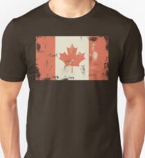 Grungy Canadian Flag Unisex T-Shirt