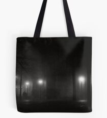 Foggy night in Arnhem Tote Bag