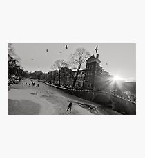 Frozen Amsterdam Photographic Print