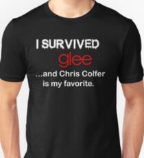 I survived glee...and Chris Colfer is my favorite. Unisex T-Shirt