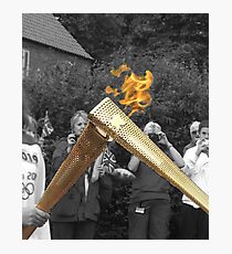 Olympic Torch 'Kiss' Photographic Print