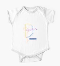 Manila Metro Map One Piece - Short Sleeve