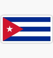 Cuba Flag - Cuban National Flag T-Shirt Sticker Sticker