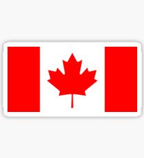 Canadian Flag - National Flag of Canada - Maple Leaf T-Shirt Sticker Sticker