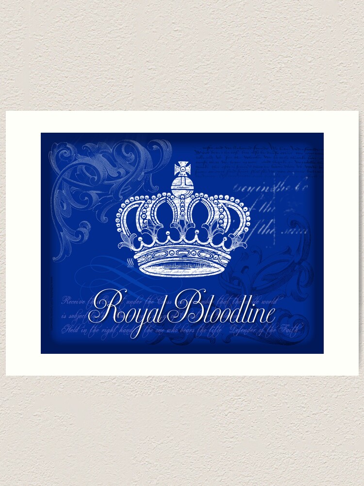 Alternate view of Royal Bloodline - Blue Art Print