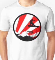 snowboard red rays Unisex T-Shirt