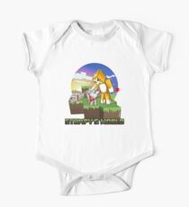 Mr Stampy cat and dogs at sunset One Piece - Short Sleeve
