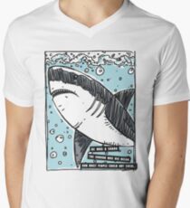 BJJ Shark Men's V-Neck T-Shirt