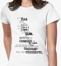 He's Wonderful! Women's Fitted T-Shirt