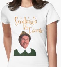 Buddy The Elf - Smiling's My Favorite Women's Fitted T-Shirt