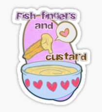 Fish fingers and custard Sticker