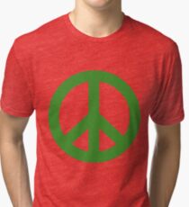 Peace - green. Tri-blend T-Shirt