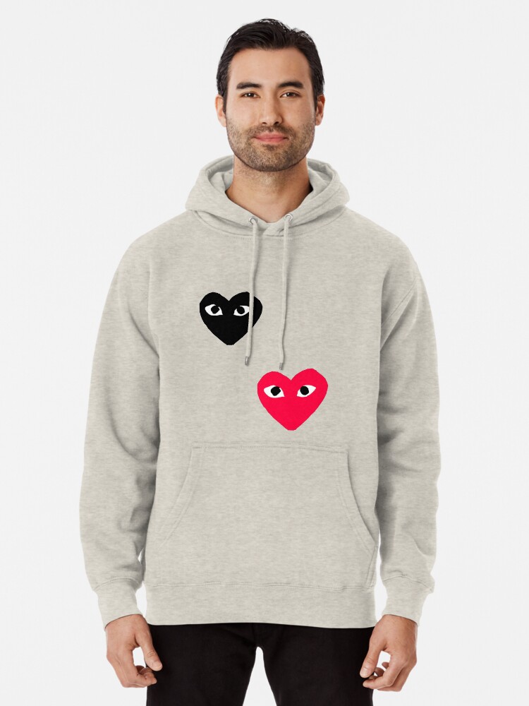 cdg heart hoodie
