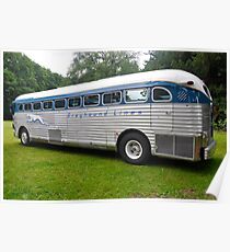 GMC PD 3751 Greyhound Bus (1947) Poster