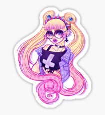Pastel Goth Usagi (Glasses ON) Sticker