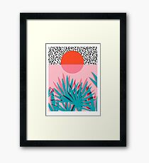 Whoa - palm sunrise southwest california palm beach sun city los angeles hawaii palm springs resort decor Framed Print