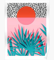 Whoa - Palme Sonnenaufgang Südwest Kalifornien Palm Beach Sun Stadt Los Angeles Hawaii Palm Springs Resort Dekor Poster