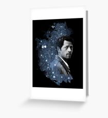 Kosmischer Castiel Grußkarte