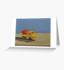 toy cement truck Greeting Card