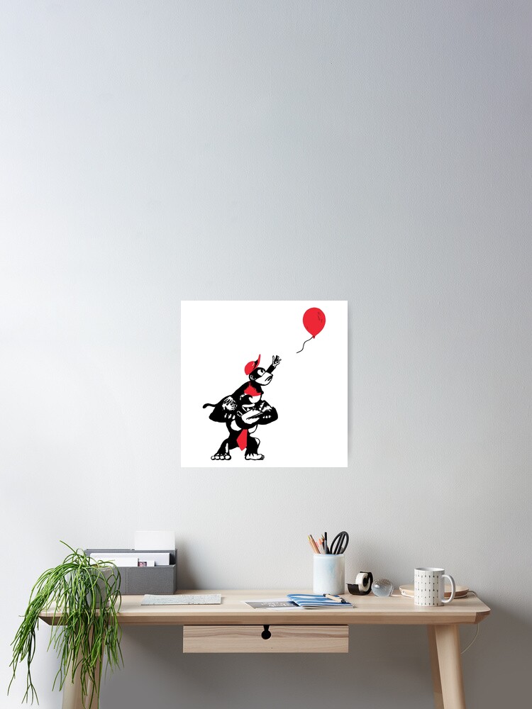 Alternative Ansicht von Ballon Affen Poster