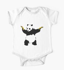 Body de manga corta para bebé Bad Panda Stencil