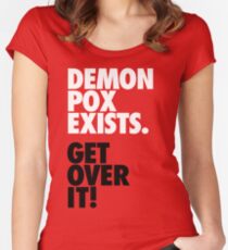 Demon Pox Exists Women's Fitted Scoop T-Shirt