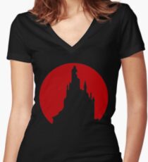 Die monster! You don’t belong in this world! Women's Fitted V-Neck T-Shirt