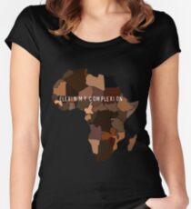 Flexin My Complexion Women's Fitted Scoop T-Shirt