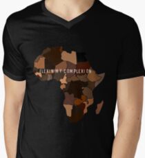 Flexin Mein Teint T-Shirt mit V-Ausschnitt für Männer