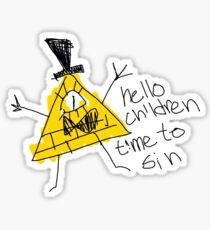 Hello Children time to Sin Sticker