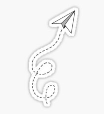 paper airplane Sticker