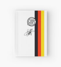 Vettel Helmet sig Hardcover Journal